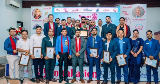 रोट्र्याक्ट क्लब अफ बुटवल डाउन टाउनको पदहस्तान्तरण सम्पन्न