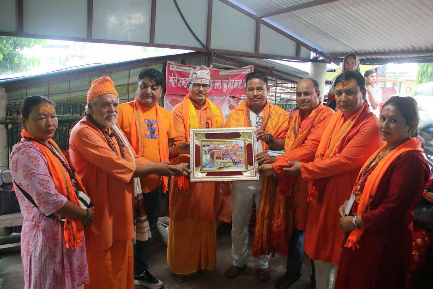 वाणगंगा नदिबाट जल उठाई सिद्वबाबा पाल्पामा जलार्पण