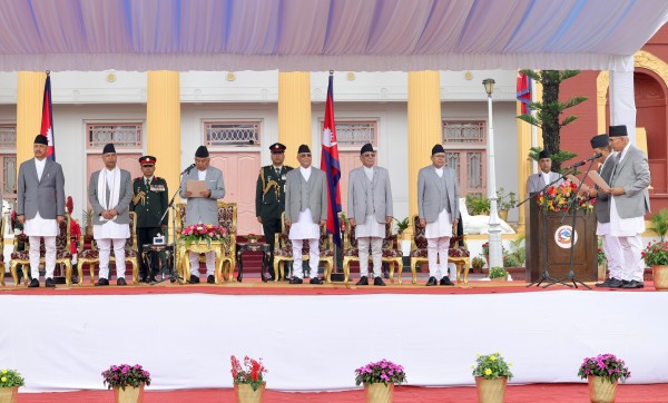 प्रकाशमान सिंह र विष्णु पौडेललाई उपप्रधानमन्त्रीको जिम्मेवारी